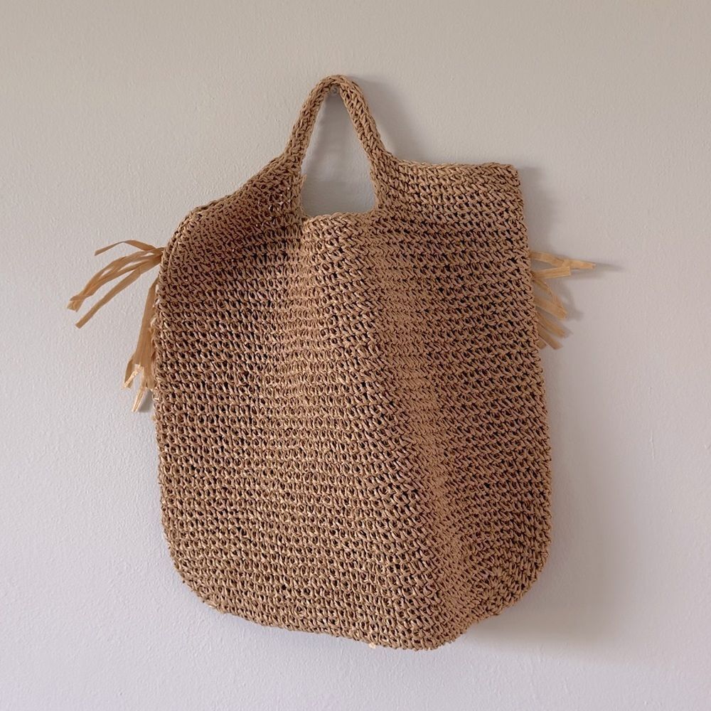 ⭕️ 8 OTHER REASONS Jute Raffia Bag in Natural Straw - Picture 3 of 5